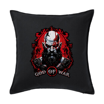 God of war, Sofa cushion black 50x50cm includes filling