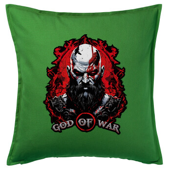 God of war, Sofa cushion Green 50x50cm includes filling