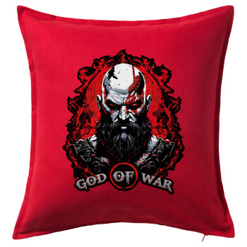 God of war, Sofa cushion RED 50x50cm includes filling