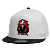 Καπέλο παιδικό Flat Snapback, Λευκό (100% ΒΑΜΒΑΚΕΡΟ, ΠΑΙΔΙΚΟ, UNISEX, ONE SIZE)