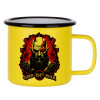 Metallic enamel MATT Yellow cup 360ml