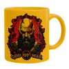 Ceramic coffee mug yellow, 330ml