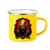 Yellow Enamel Metallic Cup 360ml