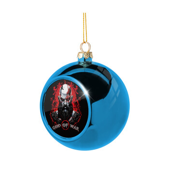 God of war, Blue Christmas tree ball ornament 8cm