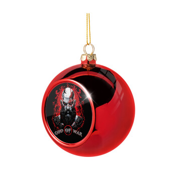 God of war, Χριστουγεννιάτικη μπάλα δένδρου Κόκκινη 8cm