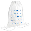 Backpack pouch GYMBAG white (28x40cm)