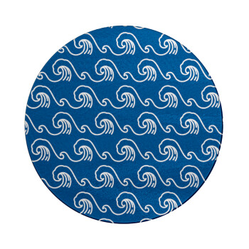 Blue Waves, Επιφάνεια κοπής γυάλινη στρογγυλή (30cm)