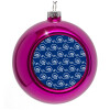 Purple Christmas tree ornament bauble 8cm