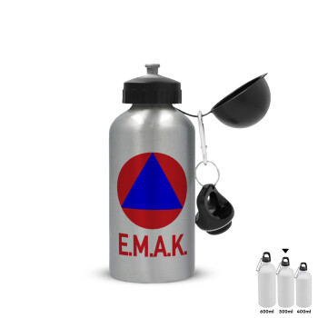 E.M.A.K., Metallic water jug, Silver, aluminum 500ml
