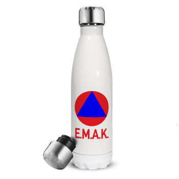 E.M.A.K., Metal mug thermos White (Stainless steel), double wall, 500ml