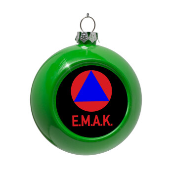 E.M.A.K., Green Christmas tree ornament bauble 8cm