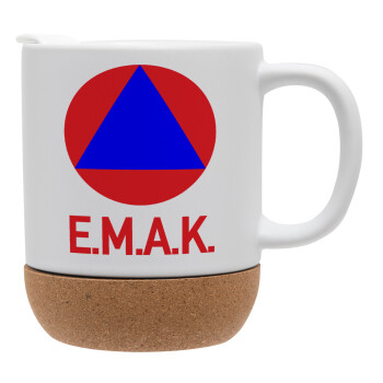 E.M.A.K., Ceramic coffee mug Cork (MAT), 330ml (1pcs)