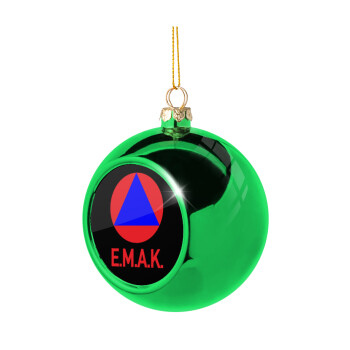 E.M.A.K., Green Christmas tree ornament ball 8cm