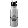 Metallic Silver with straw (600ml)