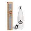 Easter candle, metallic white thermos bottle (500ml) & aromatic flat candle (30cm) (GRAY)