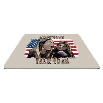 If She Don't Hawk I Don't Wanna Talk Tuah, Mousepad rect 27x19cm