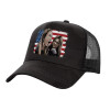 Adult Structured Trucker Hat, with Mesh, Dark Army (100% COTTON, ADULT, UNISEX, ONE SIZE)