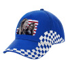 Adult Ultimate BLUE RACING Cap, (100% COTTON DRILL, ADULT, UNISEX, ONE SIZE)