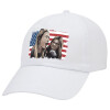 Adult Baseball Cap White 5-panel (POLYESTER, ADULT, UNISEX, ONE SIZE)