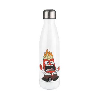 Inside Out Angry, Metal mug thermos White (Stainless steel), double wall, 500ml