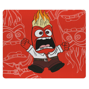 Inside Out Angry, Mousepad rect 23x19cm