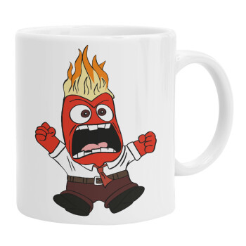 Inside Out Angry, Ceramic coffee mug, 330ml (1pcs)