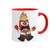 Mug colored red, ceramic, 330ml