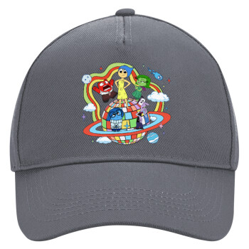 Inside Out, Ultimate Adult Hat Grey, (100% COTTON DRILL, ADULT, UNISEX, ONE SIZE)