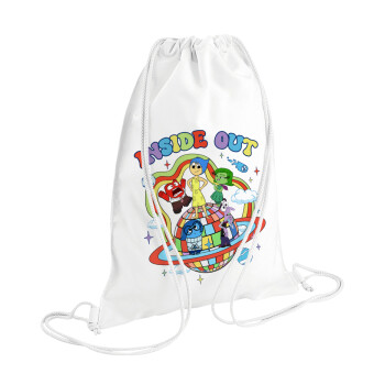 Inside Out, Backpack pouch GYMBAG white (28x40cm)