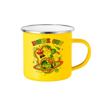 Inside Out, Yellow Enamel Metallic Cup 360ml