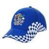 Adult Ultimate BLUE RACING Cap, (100% COTTON DRILL, ADULT, UNISEX, ONE SIZE)