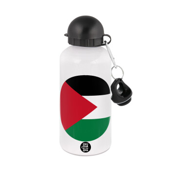 Σημαία Παλαιστίνης, Μεταλλικό παγούρι νερού, Λευκό, αλουμινίου 500ml