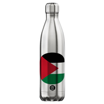 Palestine Flag, Inox (Stainless steel) hot metal mug, double wall, 750ml