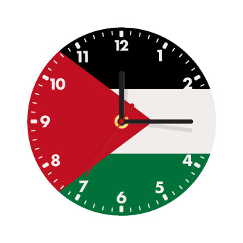 Σημαία Παλαιστίνης, Ρολόι τοίχου ξύλινο (20cm)