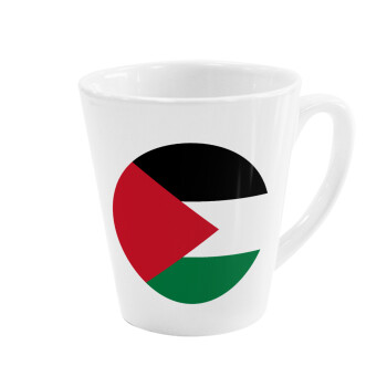 Σημαία Παλαιστίνης, Κούπα κωνική Latte Λευκή, κεραμική, 300ml