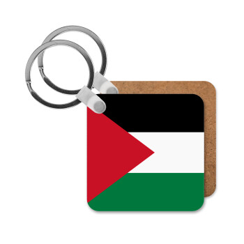 Σημαία Παλαιστίνης, Μπρελόκ Ξύλινο τετράγωνο MDF