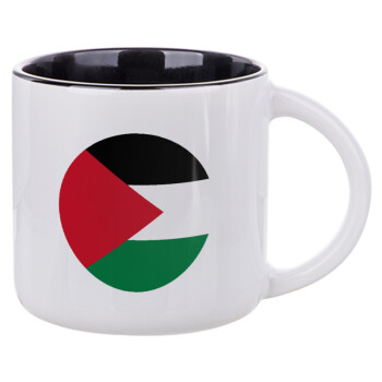 Palestine Flag, Κούπα κεραμική 400ml Λευκή/Μαύρη