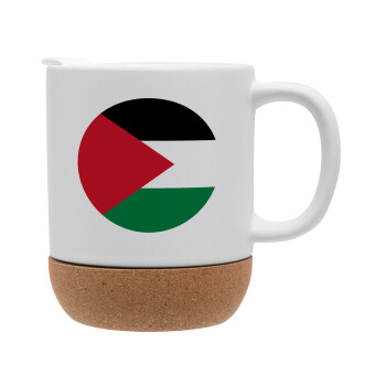 Palestine Flag, Ceramic coffee mug Cork (MAT), 330ml (1pcs)