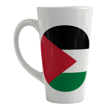 Palestine Flag, Κούπα κωνική Latte Μεγάλη, κεραμική, 450ml