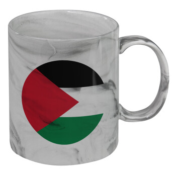 Palestine Flag, Mug ceramic marble style, 330ml