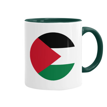 Palestine Flag, Mug colored green, ceramic, 330ml