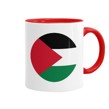 Palestine Flag, Mug colored red, ceramic, 330ml