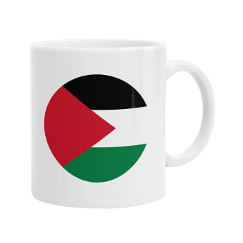 Palestine Flag, Ceramic coffee mug, 330ml (1pcs)