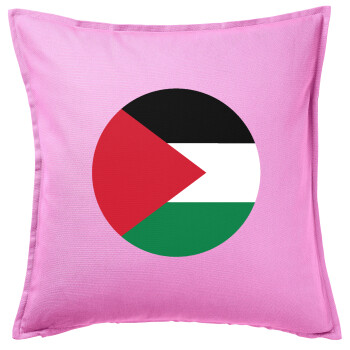 Palestine Flag, Sofa cushion Pink 50x50cm includes filling