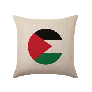 Palestine Flag, Μαξιλάρι καναπέ ΛΙΝΟ 40x40cm περιέχεται το  γέμισμα