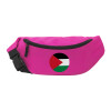 Unisex waist bag (banana) in PINK color with 2 pockets