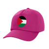 Children's Baseball Cap, 100% Cotton Twill, Fuchsia (COTTON, CHILDREN'S, UNISEX, ONE SIZE)