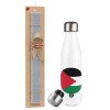 Easter candle, metallic white thermos bottle (500ml) & aromatic flat candle (30cm) (GRAY)