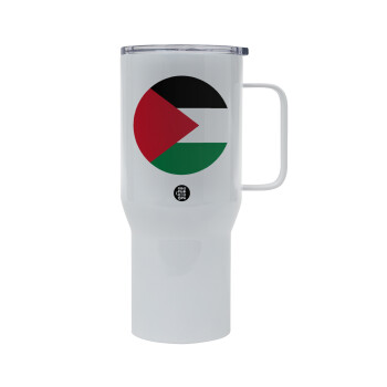 Palestine Flag, Mega Stainless steel Tumbler with lid, double wall 750L