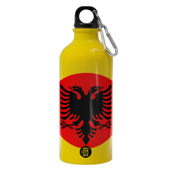 Albanian Flag, Water bottle 600ml